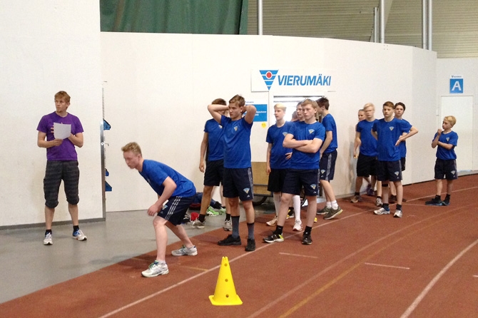 U16 ensimmäisellä testileirillä Vierumäellä - 