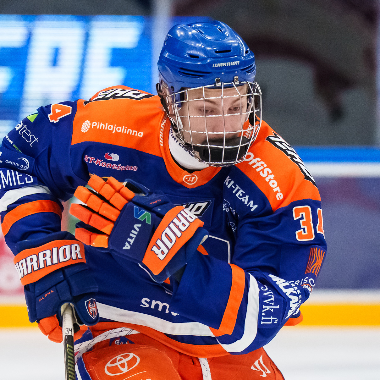 Vilho Vanhatalo oli Tapparan ratkaisupelaajia puolivälieräsarjassa Ässiä vastaan. (Kuva: Mika Kylmäniemi)