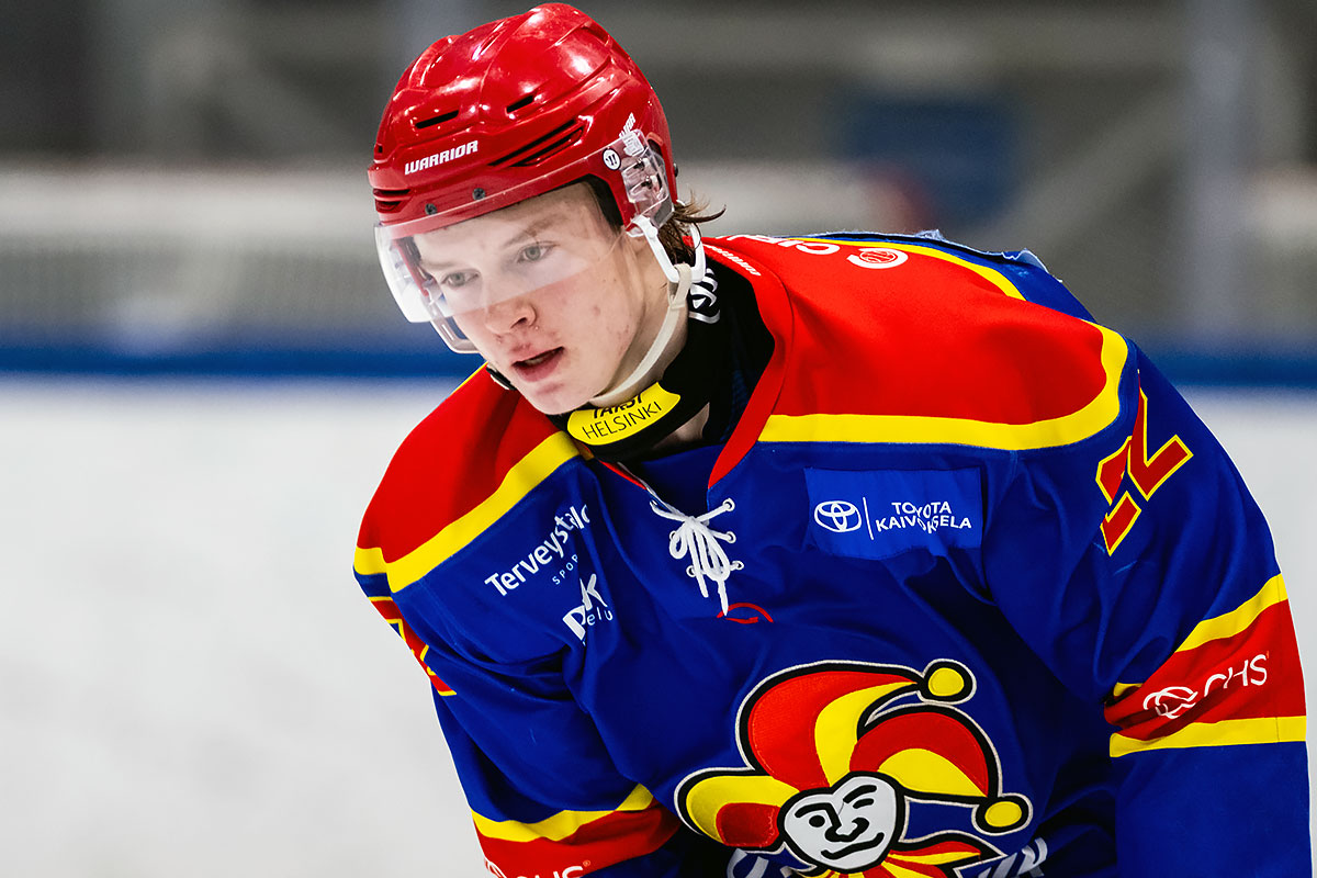 Jokerien Veeti Räsänen on noussut kamppailemaan U20 SM-sarjan maalikuninkuudesta. (Kuva: Riku Laukkanen)