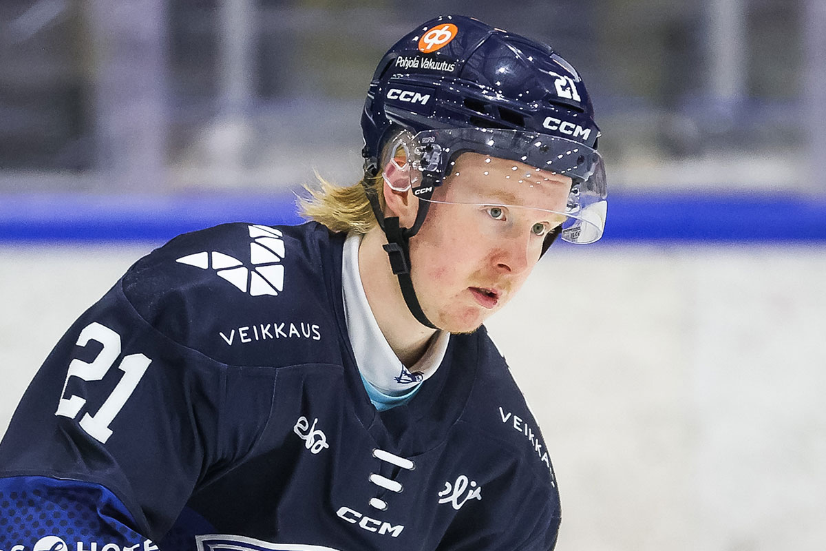 Tapparan Emil Järventie loi tehokkaasti maalipaikkoja ottelussa Sportia vastaan. (Kuva: Pasi Mennander)