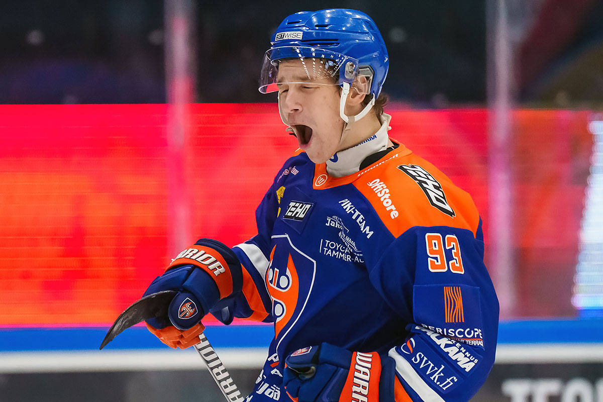 Lennart Louvanto ratkaisi maalillaan jatkopaikan Tapparalle. (Kuva: Mika Kylmäniemi)