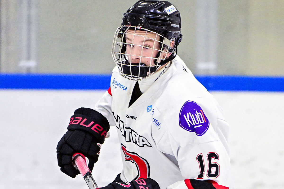 Hugo Eriksson petasi JYPille viisi maalia pudotuspeliavauksessa. (Kuva: Jussi Määttä)