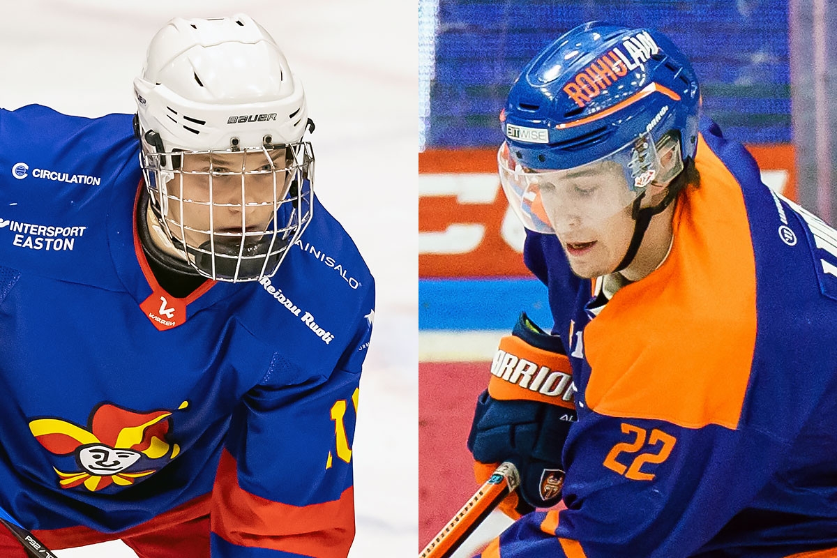 Emil Kuusla ja Oskari Luoto ovat kunnostautuneet maalintekijöinä kauden aikaisemmissa Jokerien ja Tapparan kohtaamisissa.