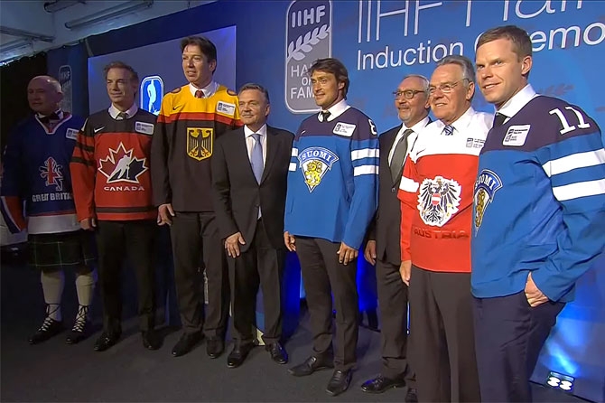 Saku Koivu ja Teemu Selänne aateloitiin IIHF:n Hall Of Fameen - Tunteet pinnassa kiitospuheissa - Tallenne juhlallisuuksista