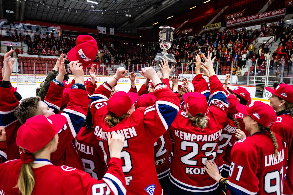 HIFK juhlii Naisten Liigan mestaruutta – Katso video!