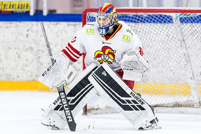 Jokerien Sebastian Katajainen torjui KalPaa vastaan 36 kiekkoa.