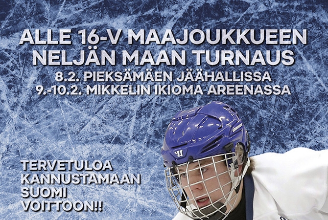 Leijonat-Live tarjoaa: U16 Neljän maan turnaus - Tässä suorien verkkolähetysten ohjelmatiedot