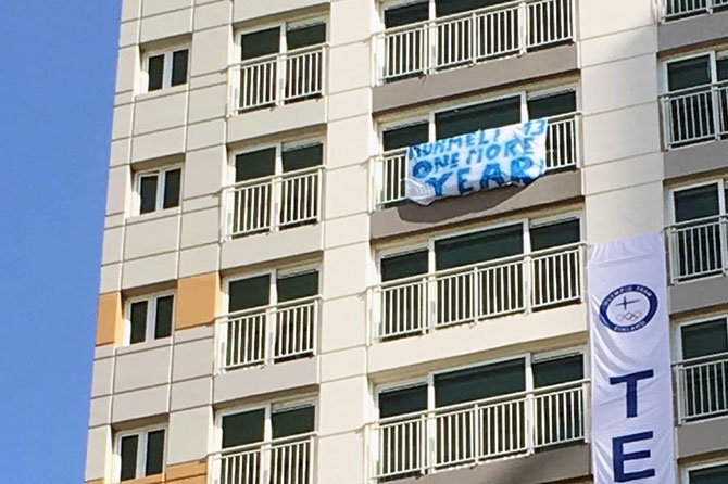 Olympiakylässä käynnistyi #13 One More Year -kampanja - "Mummelia" kannustetaan jatkamaan uraansa