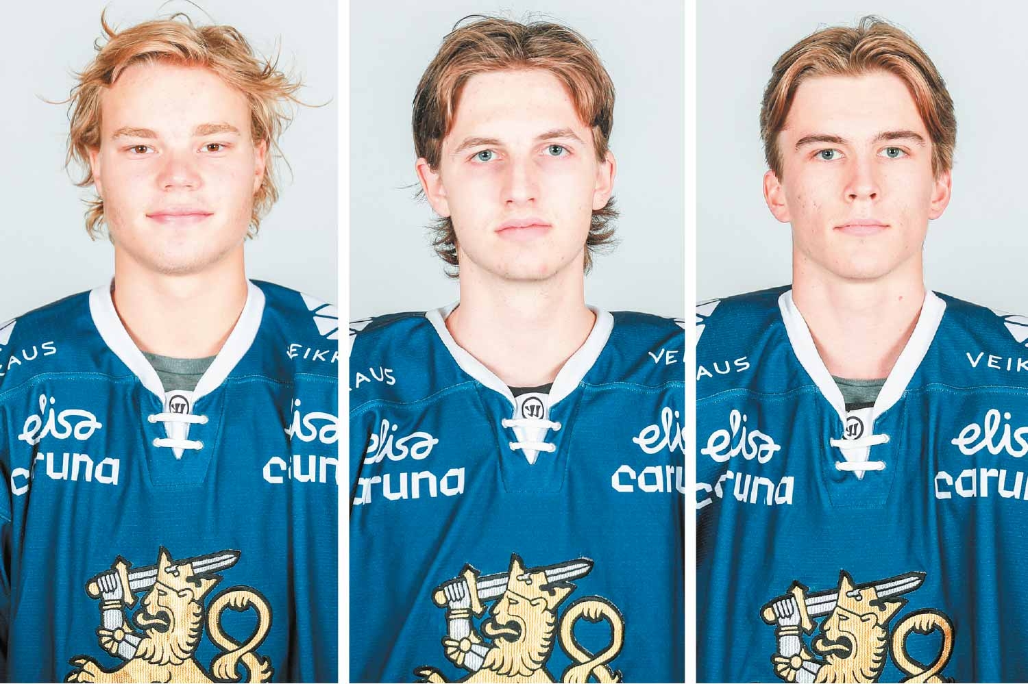 Tässä Nuorten Leijonien kapteenisto Saksan-turnauksessa