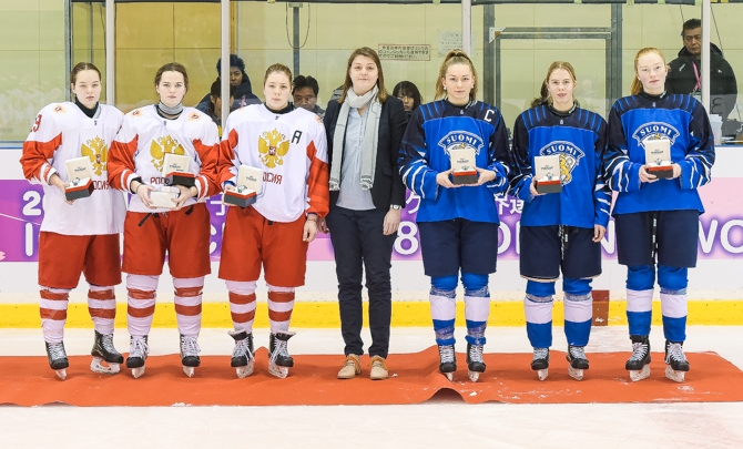 Tyttöleijonien parhaat pelaajat MM-kisoissa: Laitinen, Holopainen ja Rantala
