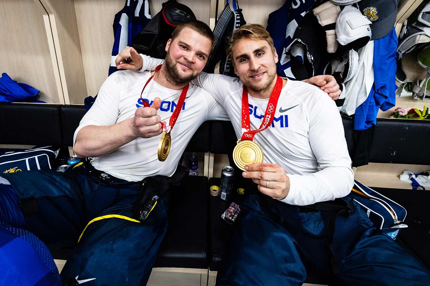 Teemu Hartikainen (vas.) ja Valtteri Filppula.