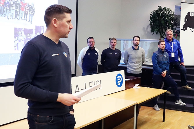 Vasemmalta Karjalainen, Lamminaho, Kauppinen, Korhonen, Koho ja Saintula.