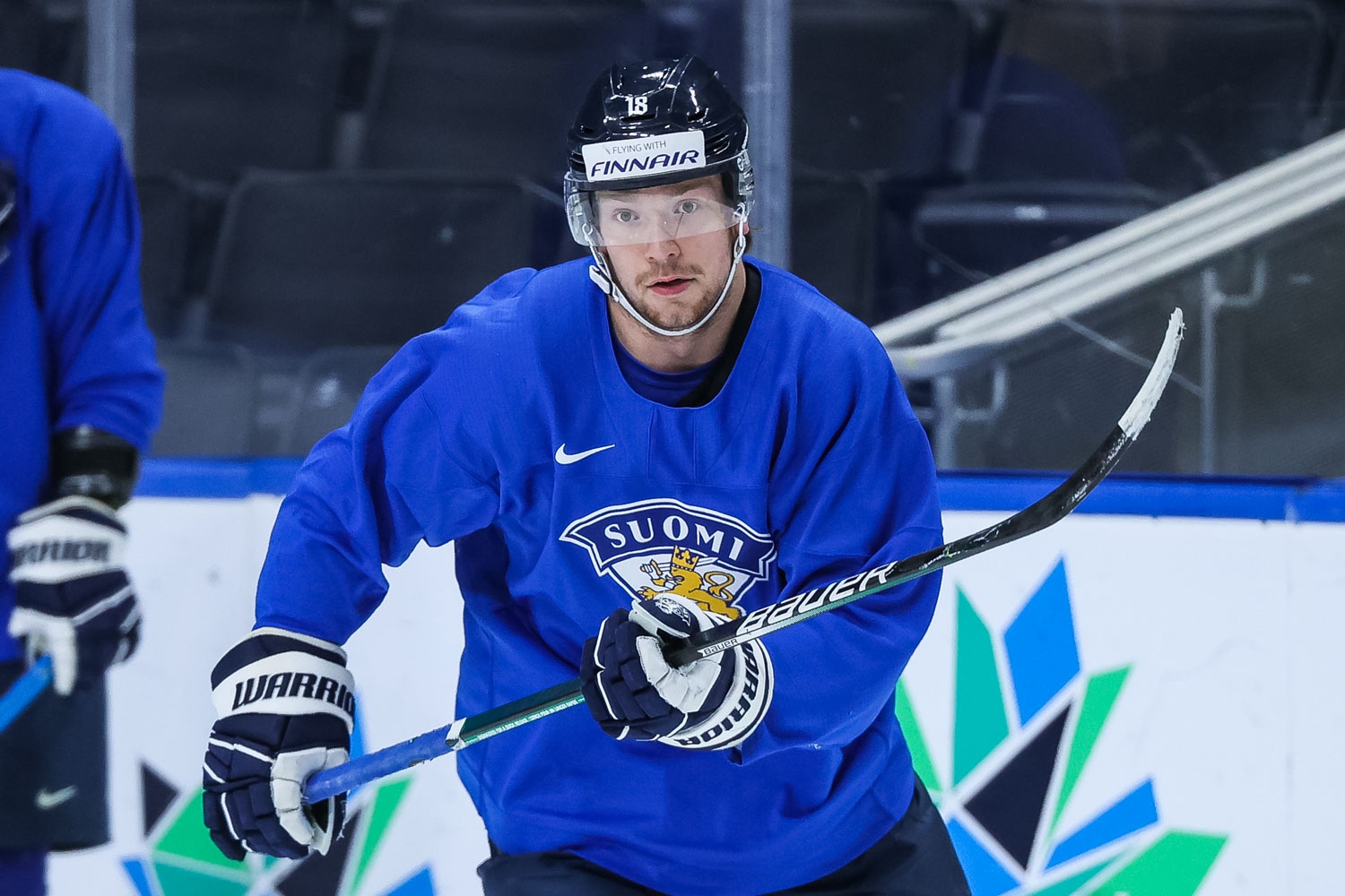 Nuorten Leijonien kakkosketjun sentteri Joel Määttä Ruotsi-ottelusta: "Kaksi maailmanluokan joukkuetta vastakkain"