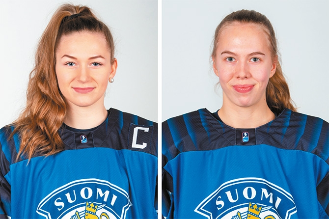 Nelli Laitinen ja Elisa Holopainen tyttöjen MM-kisojen tähtikenttään