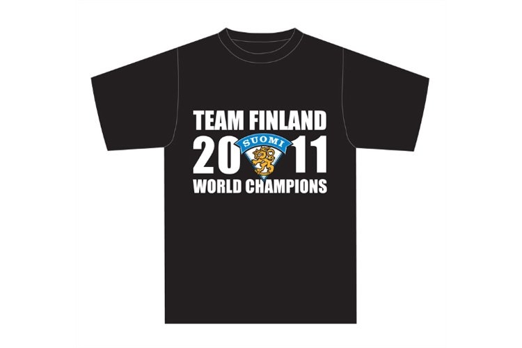 MM-tuotteita myynnissä Tampereen kultajuhlissa maanantaina