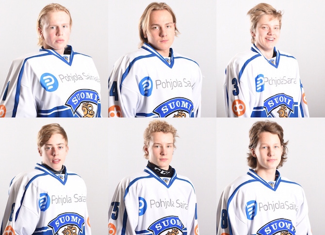Ylärivi: Raerinne, Kokkonen, Loponen. Alarivi: Aaltonen, Saarela, Puistola.