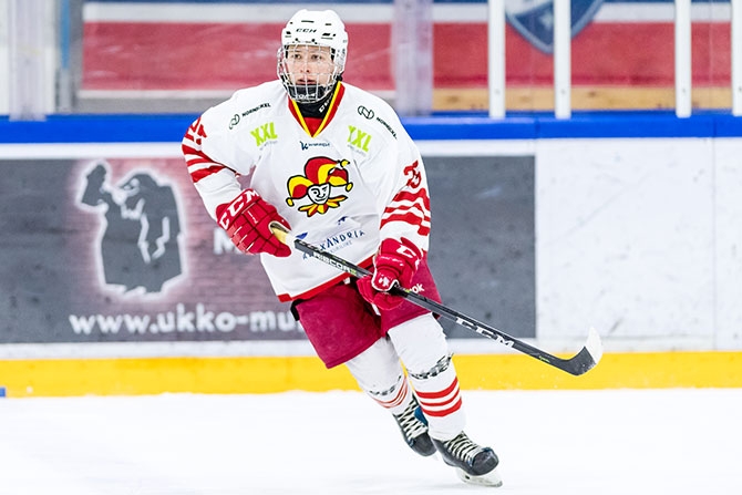 Juuso Fagerström teki Jokereille kaksi maalia.