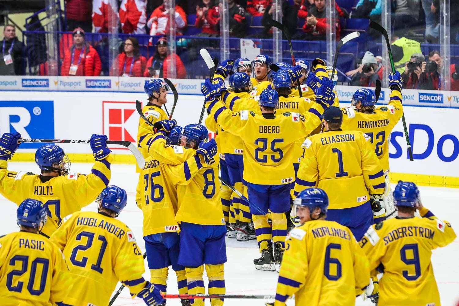 Maalikooste nuorten MM-kisojen pronssiottelusta Ruotsi–Suomi