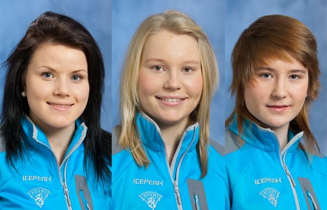 Tyttöleijonien parhaina pelaajina MM-turnauksessa palkittiin tämä kolmikko