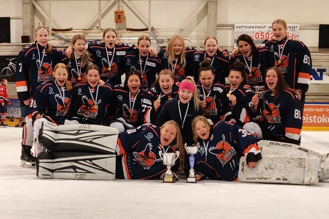 C-tyttöjen Suomen mestari: KJT Haukat