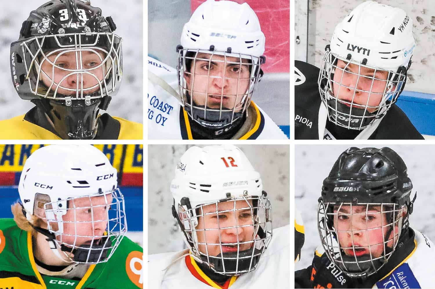C-nuorten SM-sarjan All Stars: Marttinen, Konidaris, Kiviharju, Järventie, Halttunen ja Hakala