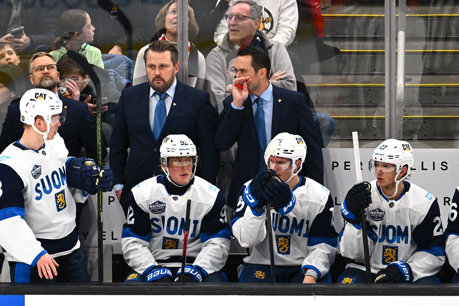 Päävalmentaja Antti Pennanen (vas.) ja valmentaja Tuomo Ruutu. 