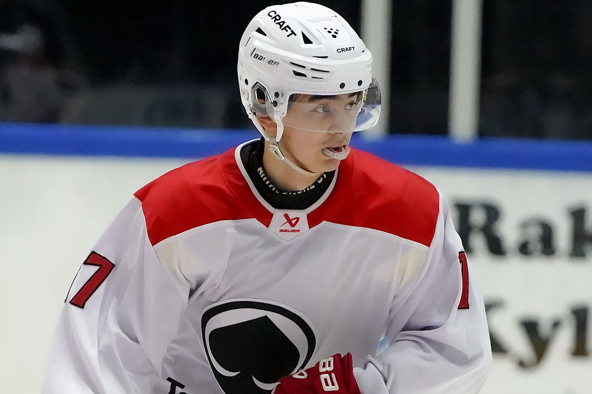 Ässien Alexandr Kim vietti kahden maalin iltapäivää ottelussa K-Espoota vastaan.