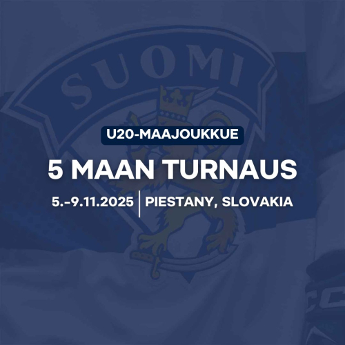 U20 Nuorten Leijonien Slovakian-turnauksen 2025 ohjelma, tulokset, kokoonpanot, tilastot...