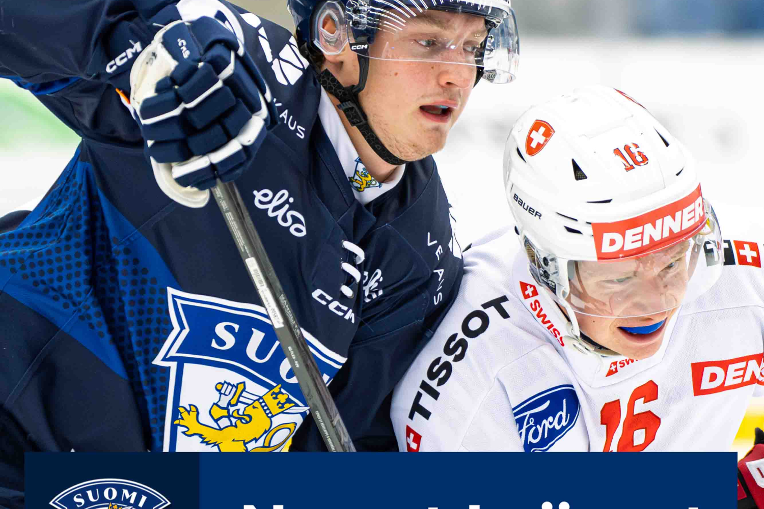 Kuvasarja: Nuorille Leijonille jatkoaikatappio turnausavauksessa – 20 laukausta Sveitsi-pelistä