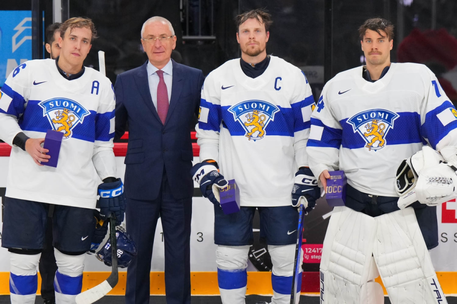Leijonien parhaat pelaajat MM-kisoissa: Saros, Lehtonen, Teräväinen
