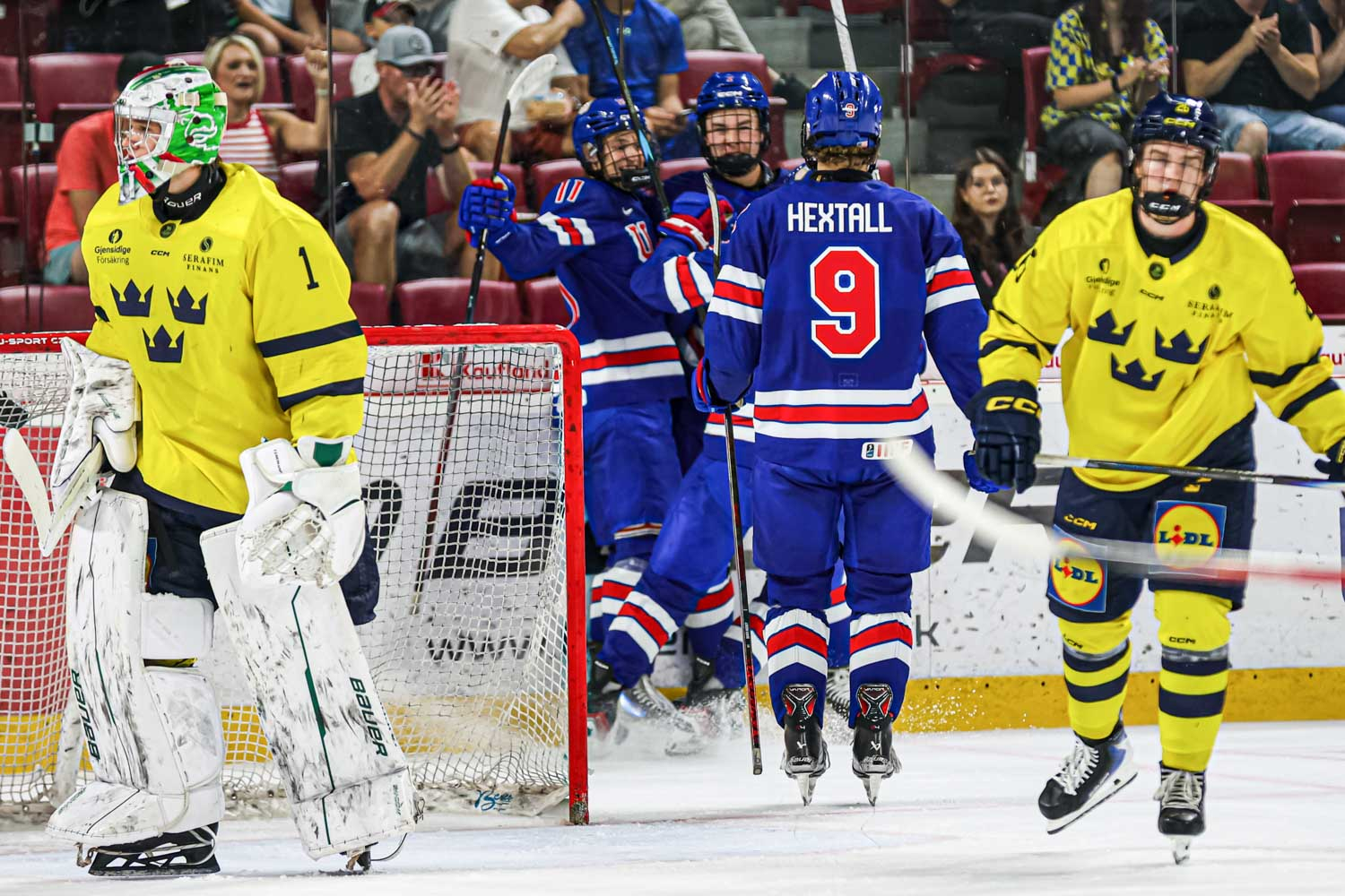 Hlinka Gretzky Cupin loppujärjestys: 1. USA, 2. Ruotsi, 3. Kanada, 4. Suomi...