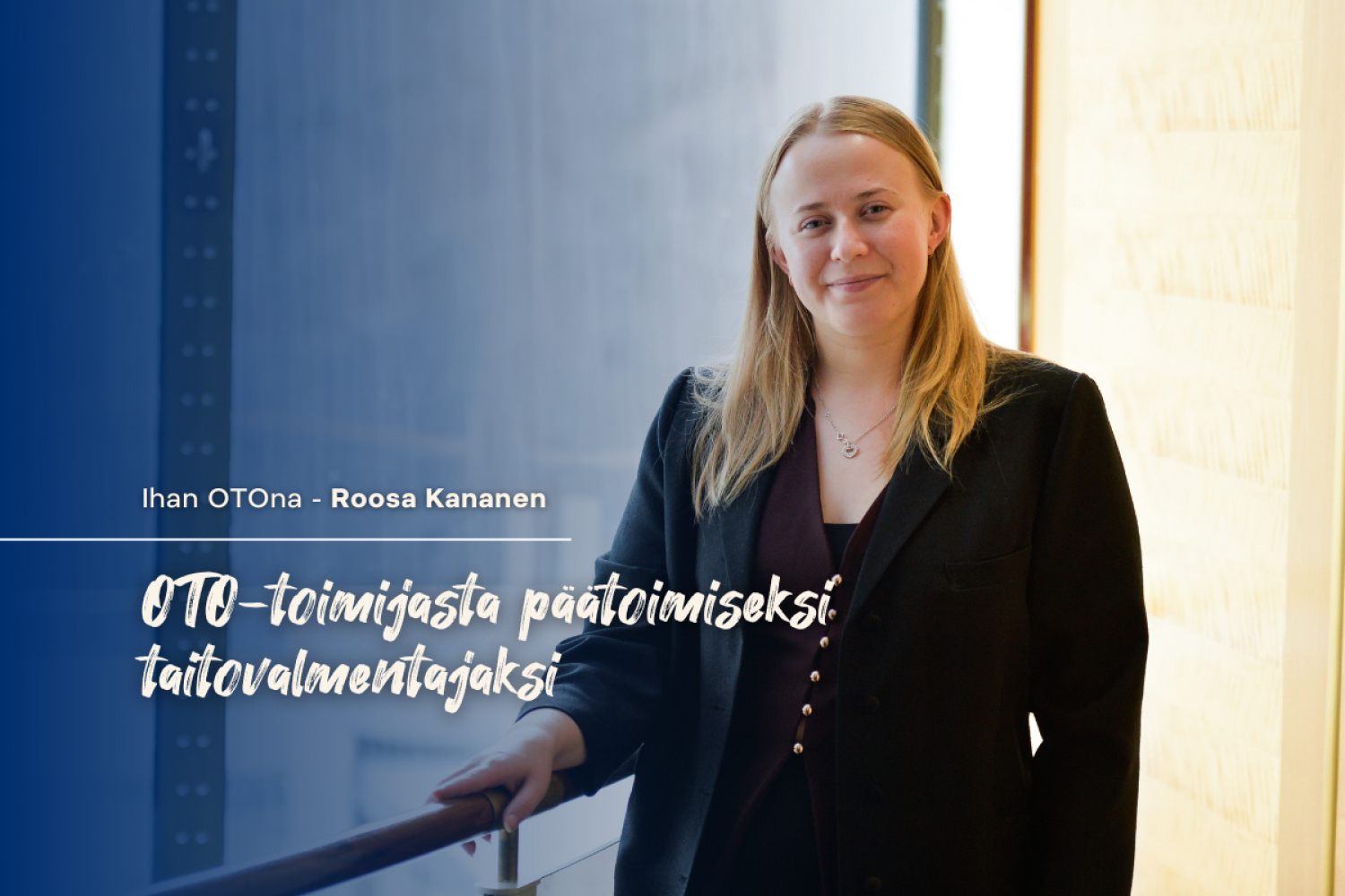 Ihan OTOna: Roosa Kananen – OTO-toimijasta päätoimiseksi taitovalmentajaksi