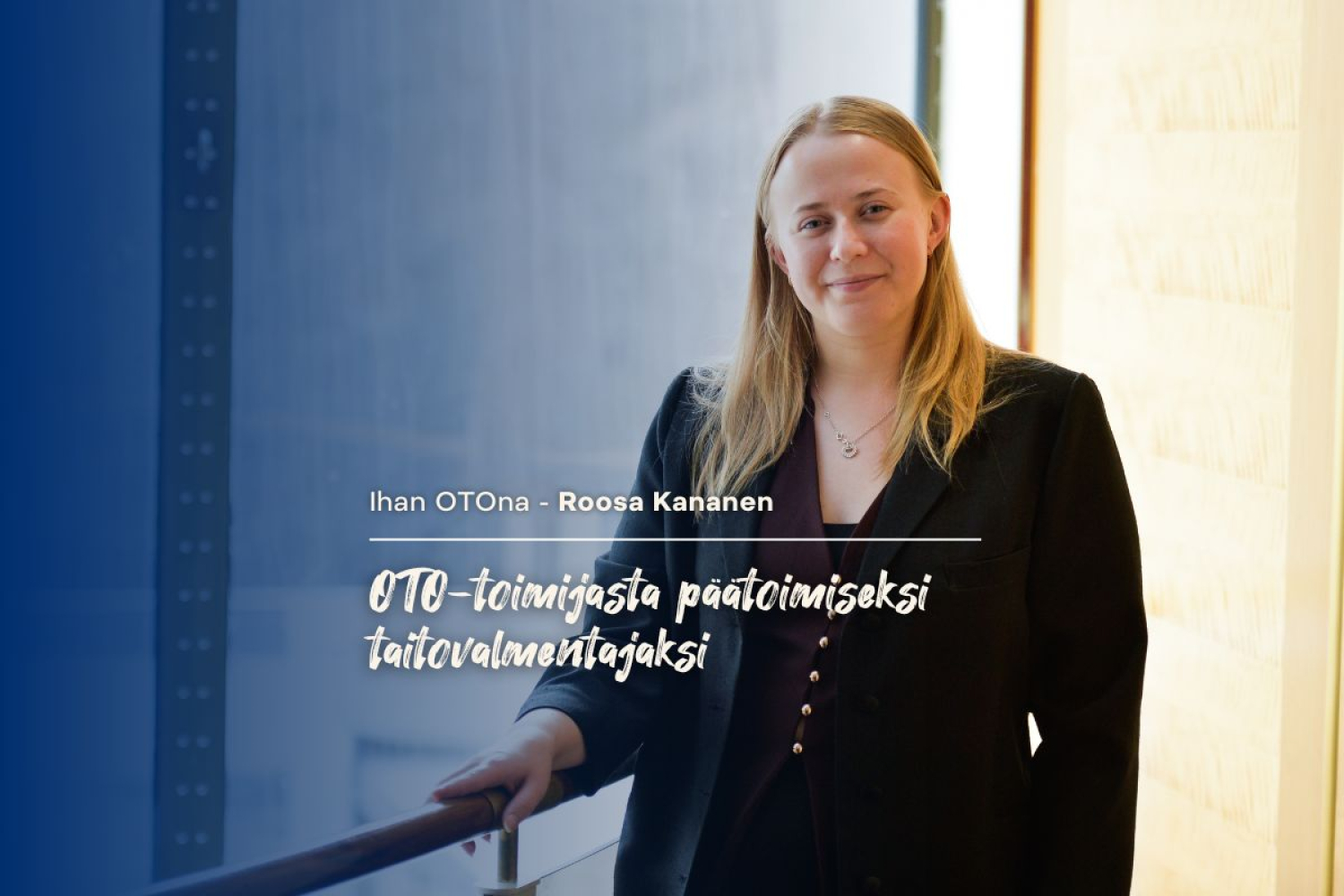 Ihan OTOna: Roosa Kananen – OTO-toimijasta päätoimiseksi taitovalmentajaksi