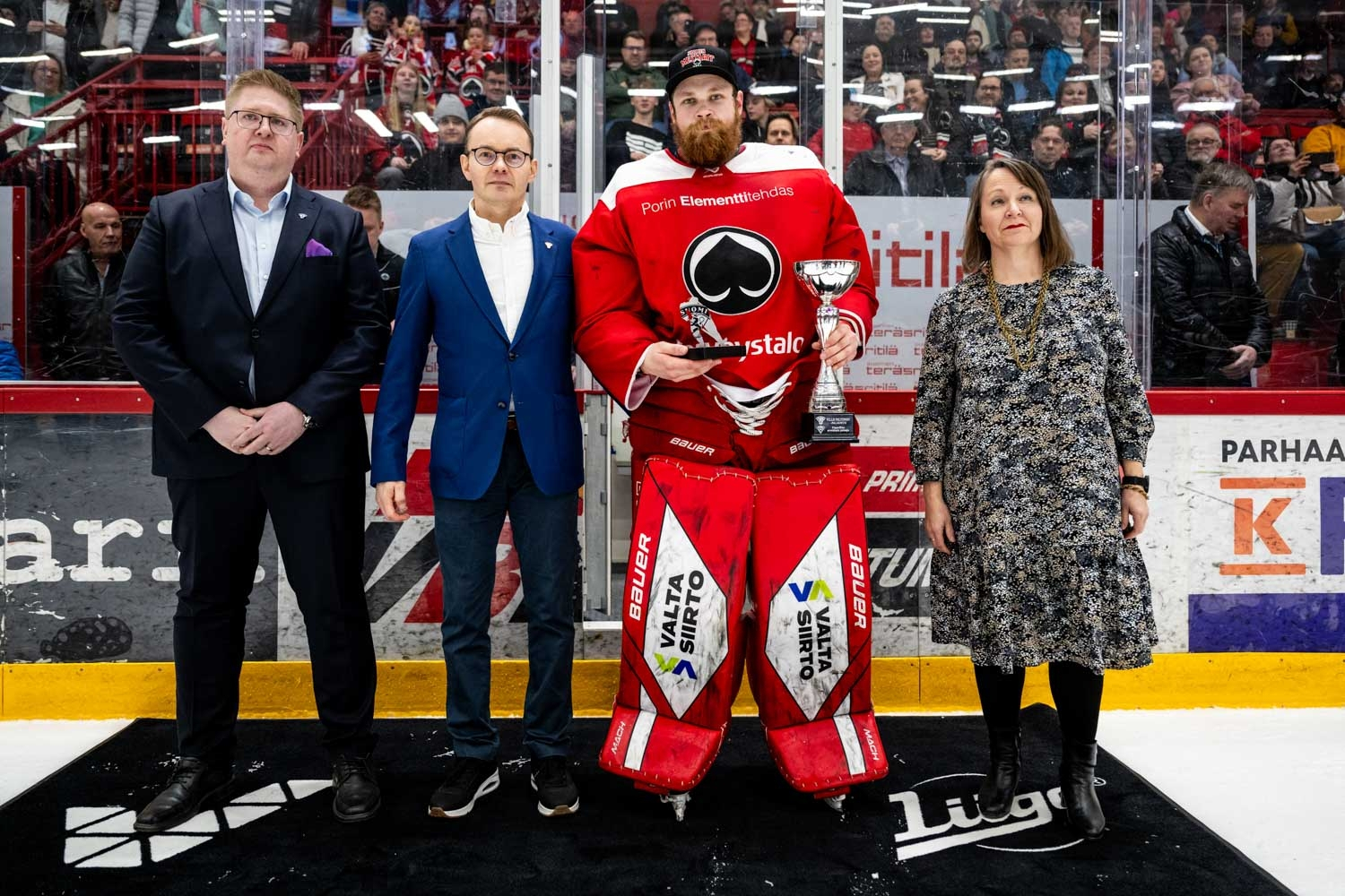 Ässien maalivahti Topias Rovio U20 SM-sarjan pudotuspelien paras pelaaja