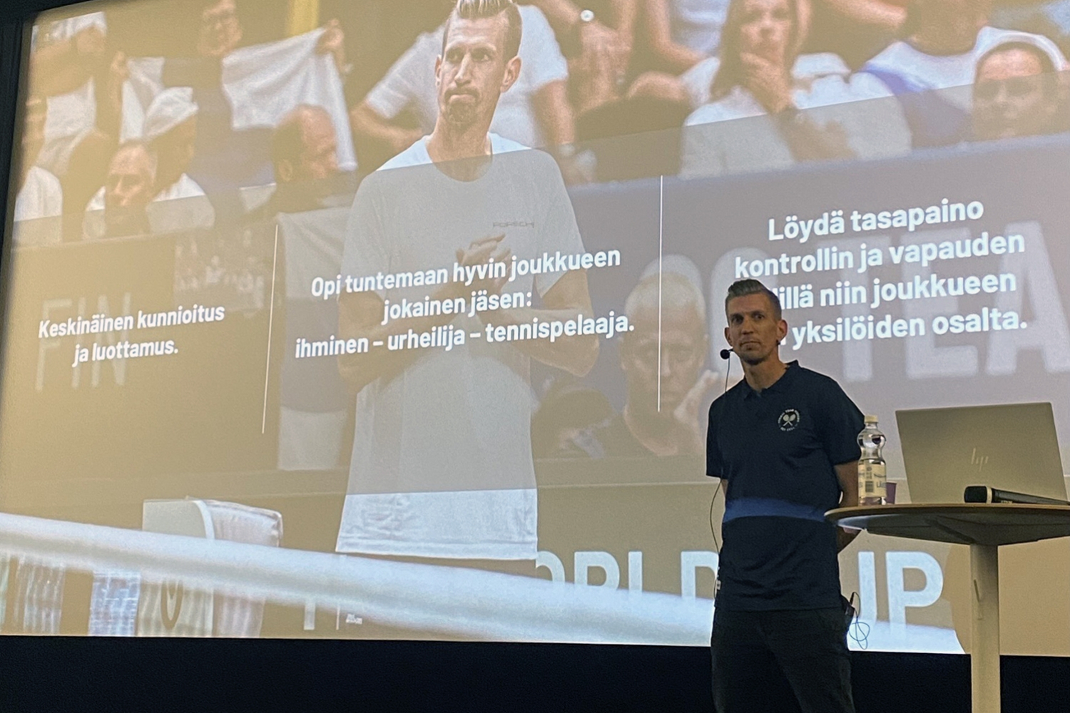 Jarkko Nieminen valmentajaseminaarissa: ”Ensisijaisesti valmennan ihmistä urheilijan takana”