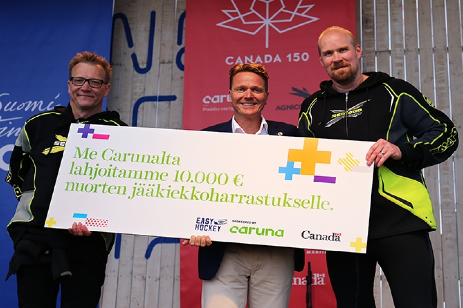 Caruna tukee 10 000 eurolla nuorten matalan kynnyksen jääkiekkoharrastamista