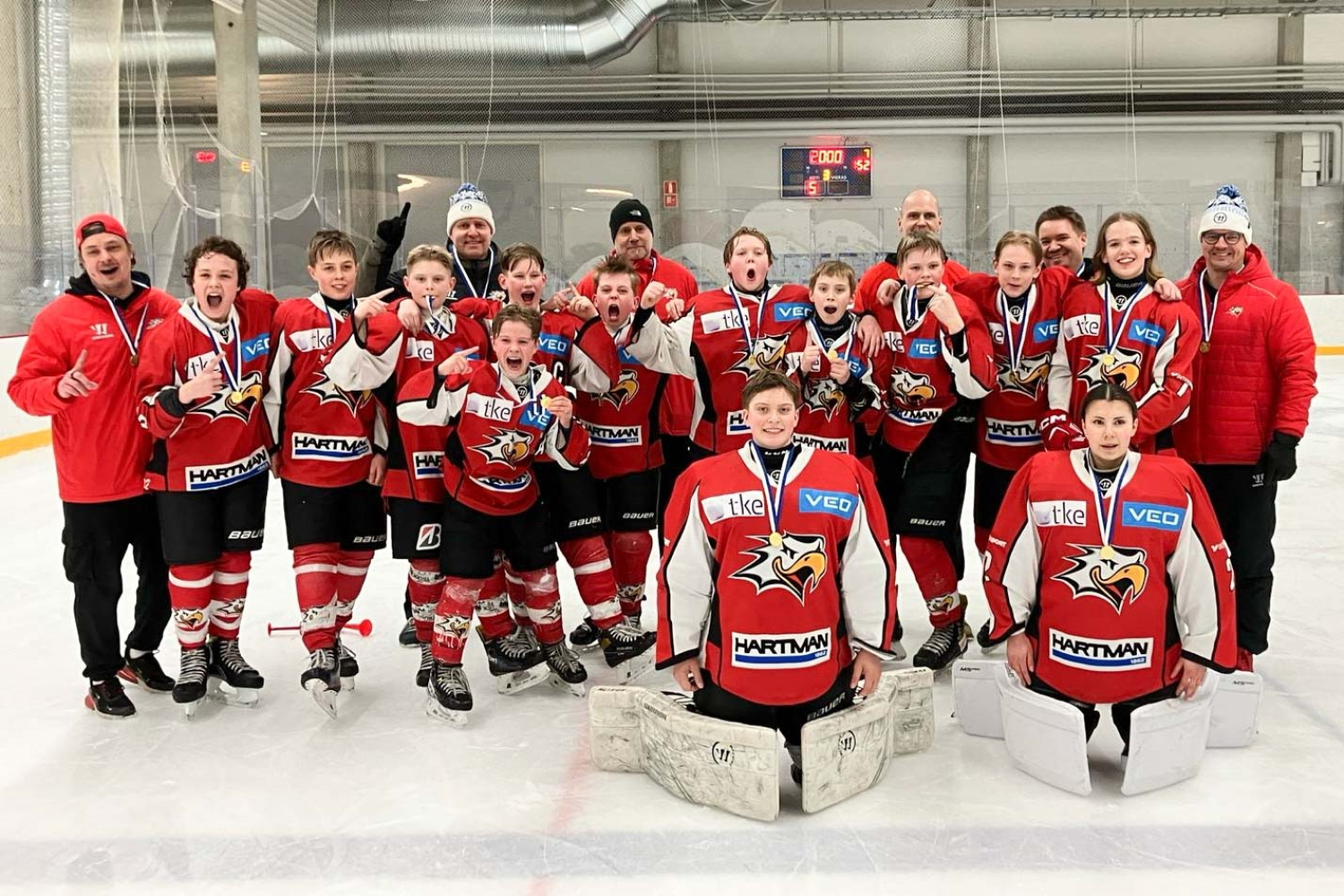 U13 AAA:n kolmoslohkon voitto Vaasan Sportille