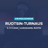 U18 Pikkuleijonien Ruotsin-turnauksen 2025 ohjelma, tulokset, kokoonpanot, tilastot...