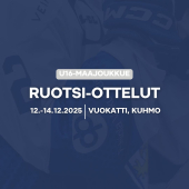 U16 Ruotsi-otteluiden ohjelma, tulokset, kokoonpanot, tilastot... 