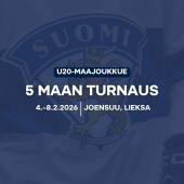 U20 Nuorten Leijonien Joensuun-turnauksen 2026 ohjelma, tulokset, kokoonpanot, tilastot...