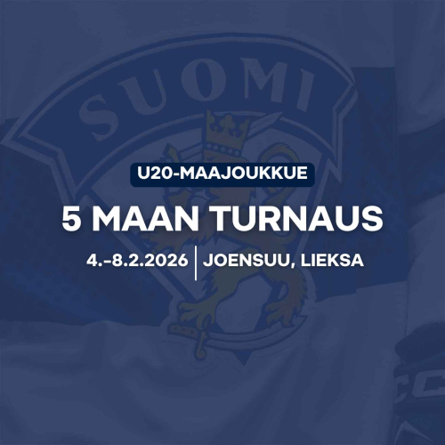 U20 Nuorten Leijonien Joensuun-turnauksen 2026 ohjelma, tulokset, kokoonpanot, tilastot...